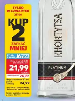 Kaufland Wódka Khortytsa Platinum oferta