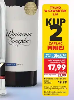 Kaufland Wino słodkie porzeczkowe Winiarnia Zamojska oferta