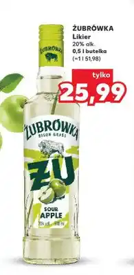 Kaufland Likier Żubrówka Sour Apple oferta