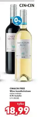 Kaufland Wino bezalkoholowe Cin&Cin Free Sauvignon Blanc oferta