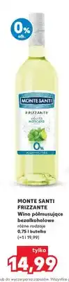 Kaufland Wino półmusujące bezalkoholowe Monte Santi Frizzante Mojito Moscato oferta