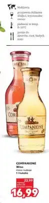 Kaufland Wino białe półsłodkie Companione Sauvignon oferta