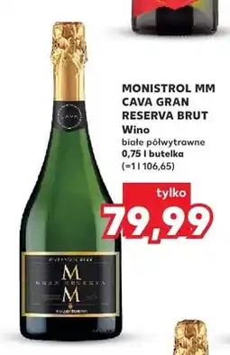 Kaufland Wino musujące Monistrol MM Cava Gran Reserva Brut oferta