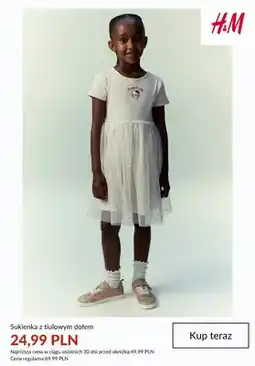 H&M Sukienka z tiulowym dołem H&M oferta