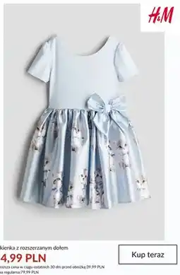 H&M Sukienka z rozszerzanym dołem H&M oferta