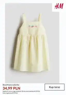H&M Sukienka bawełniana H&M oferta
