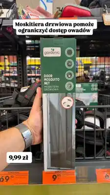Biedronka Moskitiera drzwiowa Gardenic czarna oferta