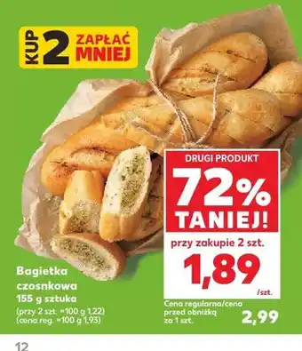 Kaufland Bagietka czosnkowa oferta