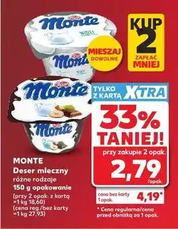 Kaufland Deser mleczny Monte oferta