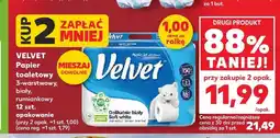 Kaufland Papier toaletowy Velvet biały oferta
