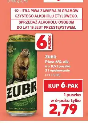 Kaufland Piwo Żubr 6-pak oferta