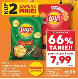 Kaufland Chipsy ziemniaczane Lay's Green Onion oferta