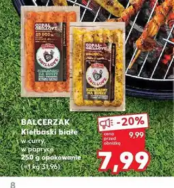 Kaufland Kiełbaski białe w curry Balcerzak oferta