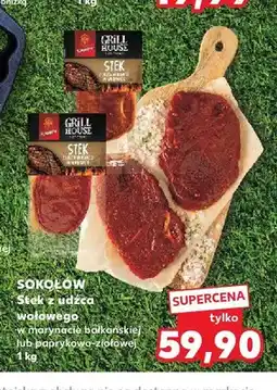 Kaufland Stek z udźca wołowego w marynacie bałkańskiej Sokołów oferta