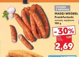 Kaufland Frankfurterki surowe wędzone Madej Wróbel oferta