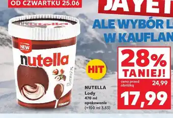Kaufland Lody Nutella oferta