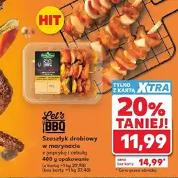 Kaufland Szaszłyk drobiowy w marynacie z papryką i cebulą Let's BBQ oferta