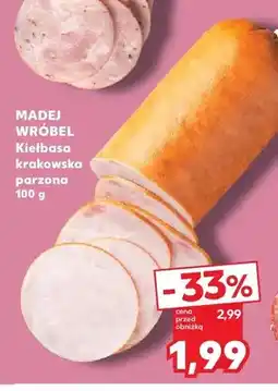 Kaufland Kiełbasa krakowska parzona Madej Wróbel oferta