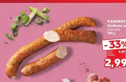 Kaufland Kiełbasa wiejska pieczona Kabanos oferta
