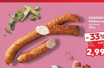 Kaufland Kiełbasa wiejska pieczona Kabanos oferta