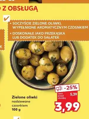 Kaufland Zielone oliwki nadziewane czosnkiem oferta