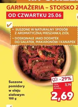 Kaufland Suszone pomidory w oleju ziołowym oferta