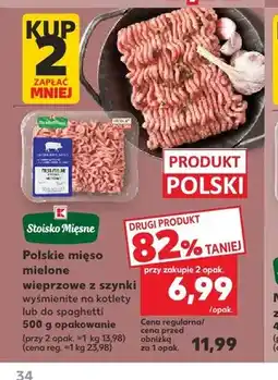 Kaufland Polskie mięso mielone wieprzowe z szynki Stoisko Mięsne oferta