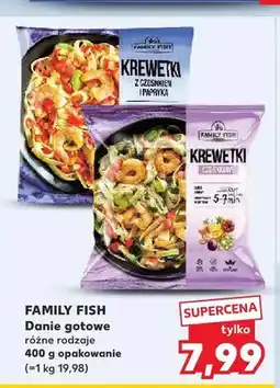 Kaufland Danie gotowe z krewetkami Family Fish z czosnkiem i papryką oferta