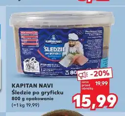 Kaufland Śledzie po gryficku Kapitan Navi oferta