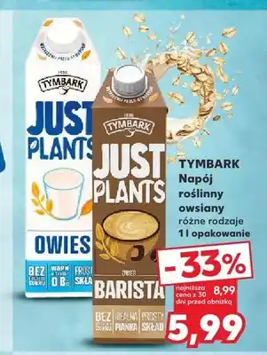 Kaufland Napój roślinny owsiany Tymbark Just Plants oferta
