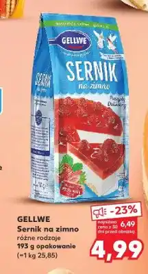 Kaufland Sernik na zimno Gellwe oferta