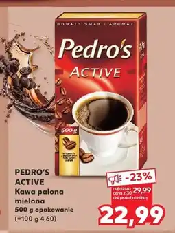 Kaufland Kawa palona mielona Pedro's Active oferta