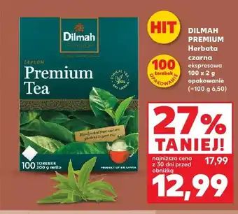 Kaufland Herbata czarna ekspresowa Dilmah Premium oferta