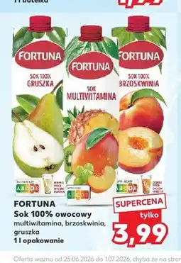 Kaufland Sok 100% owocowy gruszka Fortuna oferta