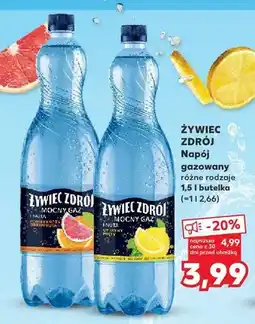 Kaufland Napój gazowany Żywiec Zdrój Mocny Gaz z nutą pomarańczy i grejpfruta oferta