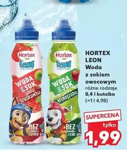 Kaufland Woda z sokiem owocowym Hortex Leon Winogrono oferta