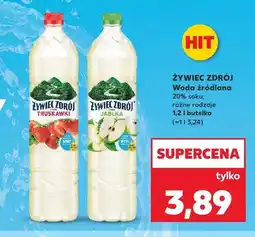 Kaufland Woda źródlana Żywiec Zdrój z sokiem 20% truskawkowa oferta