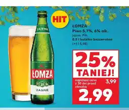 Kaufland Piwo Łomża jasne oferta