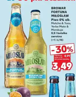 Kaufland Piwo bezalkoholowe Miłosław Matcha & Yuzu oferta