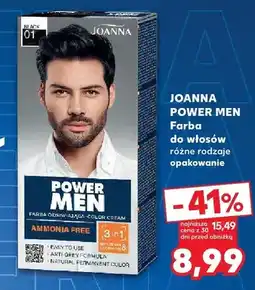 Kaufland Farba do włosów Joanna Power Men oferta