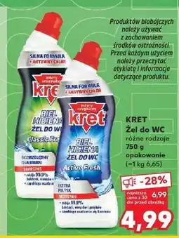 Kaufland Żel do WC Kret Active Fresh oferta