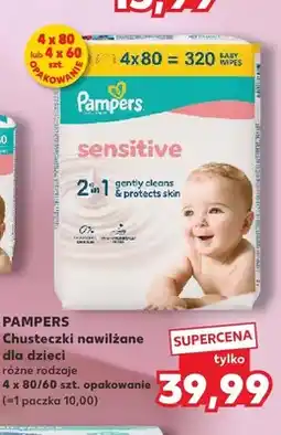 Kaufland Chusteczki nawilżane dla dzieci Pampers Sensitive 4-pak oferta