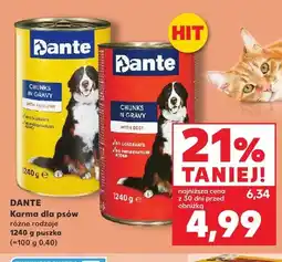 Kaufland Karma dla psów Dante Chunks in Gravy z drobiem oferta