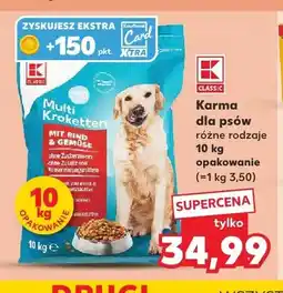Kaufland Karma dla psów K-Classic Multi Kroketten z wołowiną i warzywami oferta