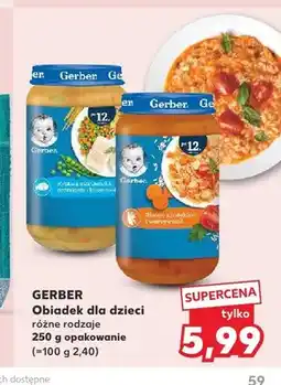 Kaufland Obiadek Gerber Rybka z marchewką groszkiem i kluseczkami oferta