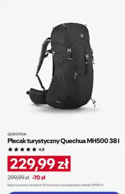 Decathlon Plecak turystyczny Quechua MH500 oferta