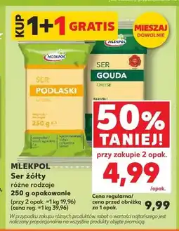 Kaufland Ser żółty Podlaski Mlekpol oferta