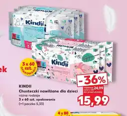 Kaufland Chusteczki nawilżane dla dzieci Kindii 3-pak oferta