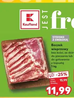Kaufland Boczek wieprzowy bez kości ze skórą oferta