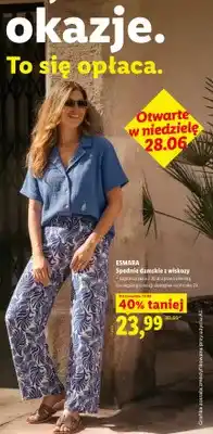 Lidl Spodnie damskie z wiskozy Esmara oferta
